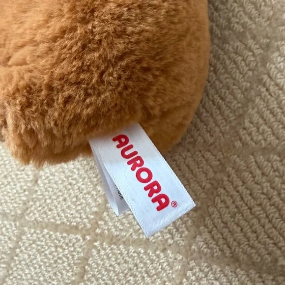 Adorable Brown and Cream Plush Squirrel Toy - Picture 4 of 5